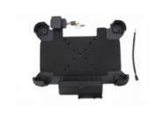 RT110 vehicle dock, Ethernet, DC jack 19V, 2 USB, RS232 DB9, screw-on cross plate