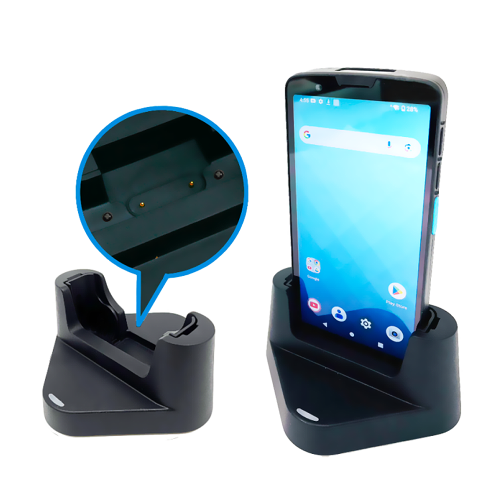 EA660 1-Slot Charging Cradle. Compatible with the EA660 & EA530 with and without bumper. not incl power supply. 