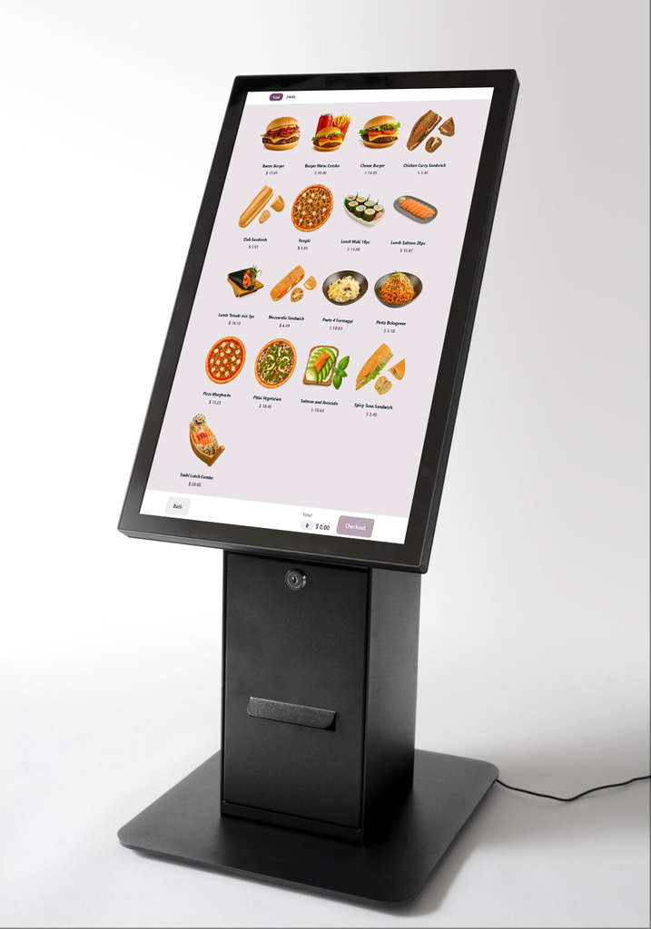 Kiosk all in one on desk