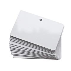 Perforated White PVC Cards 86x54mm - 0.76mm (5x100pcs) P :Perforation, R : Round, H: Horizontal