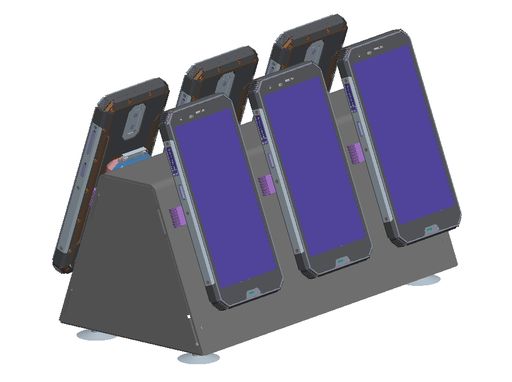 [SDT-6SLOT] SDT-121 - 6 Slot Charging cradle with power cable